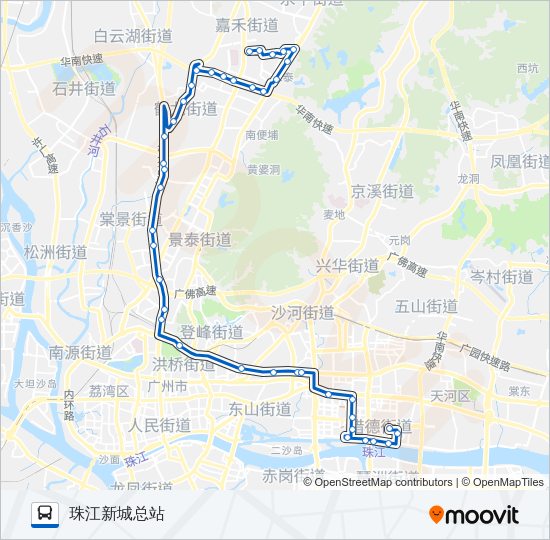 公交886路的线路图