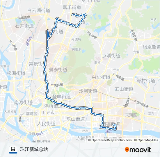 公交886路的线路图