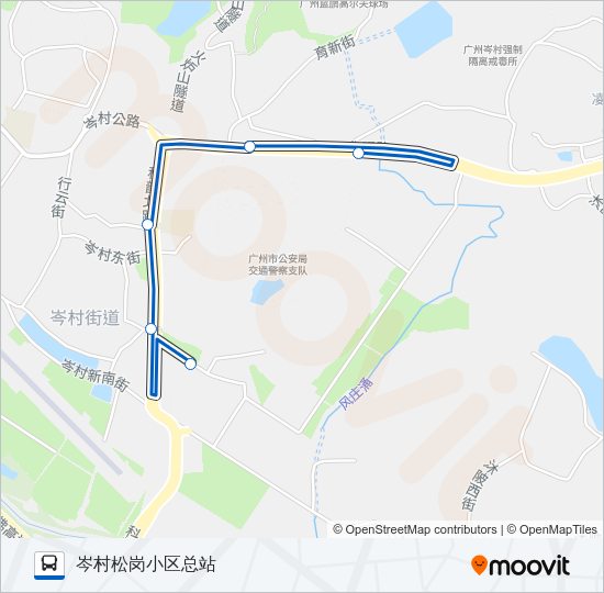 公交901路的线路图