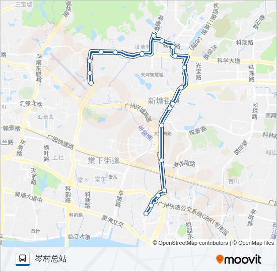 公交902路的线路图