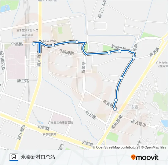 922路 Bus Line Map