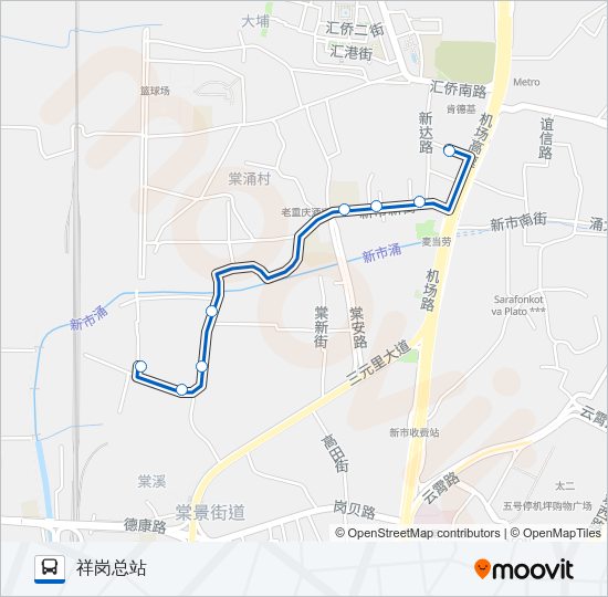 公交925路的线路图