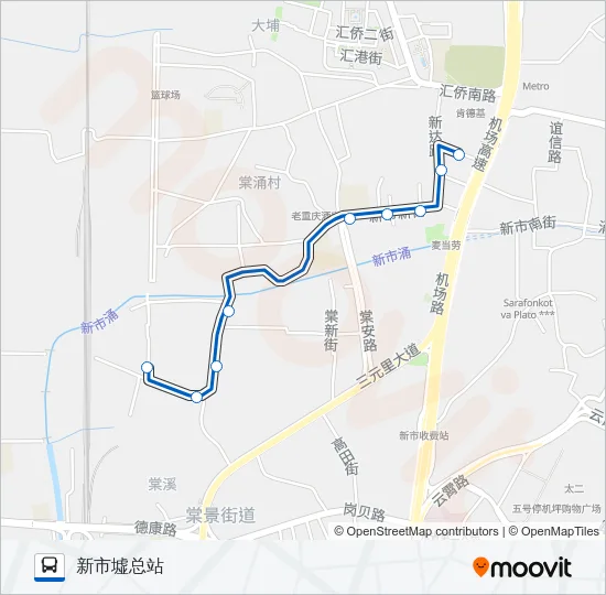 公交925路的线路图