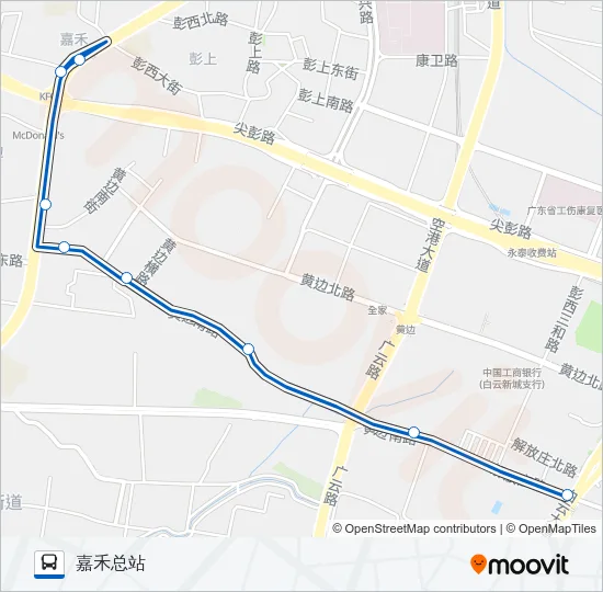 公交927路的线路图