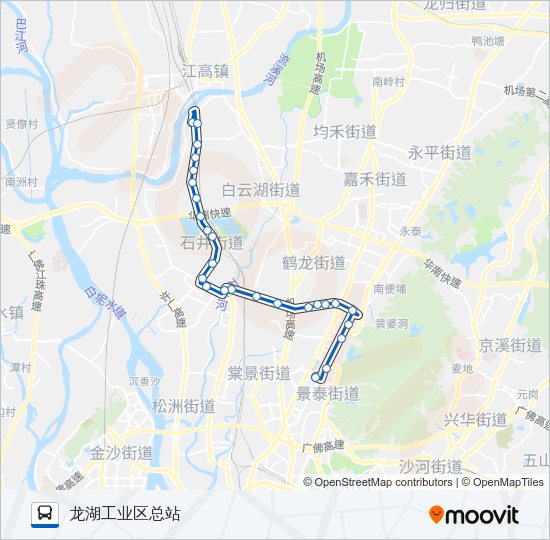 公交929路的线路图