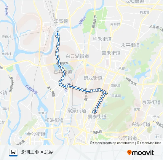 公交929路的线路图