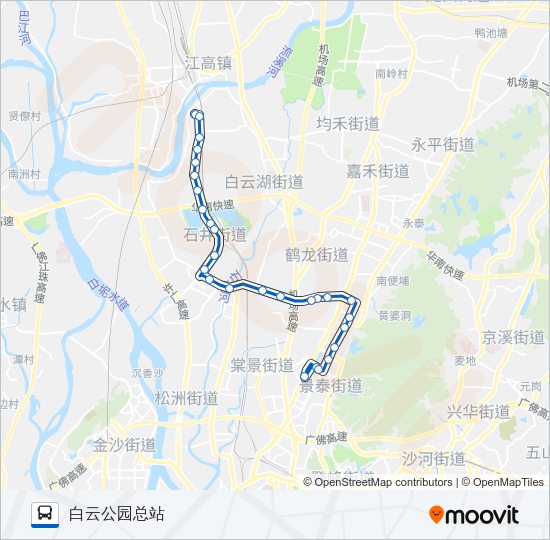 公交929路的线路图