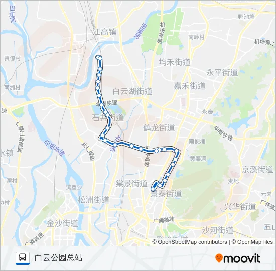 公交929路的线路图