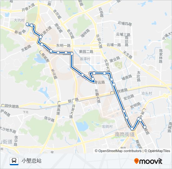 公交940路的线路图