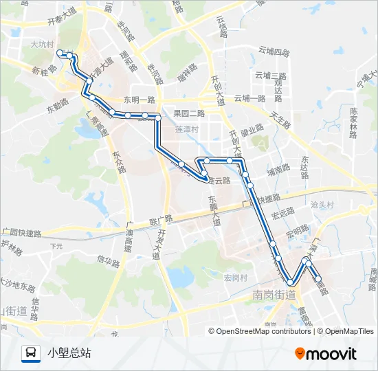 940路 Bus Line Map