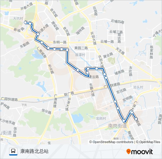 公交940路的线路图