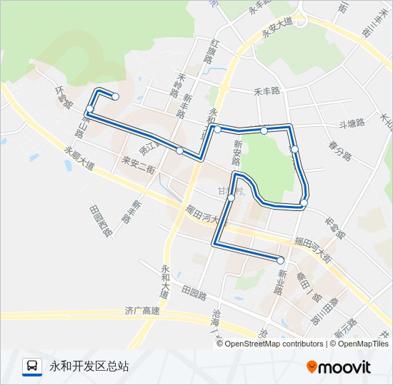 公交942路的线路图