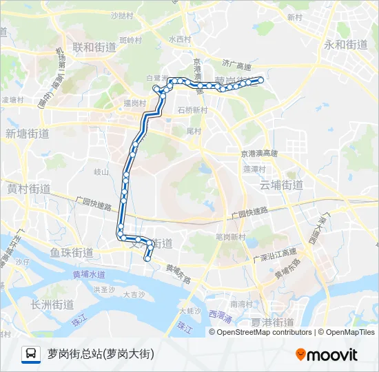 943路 Bus Line Map