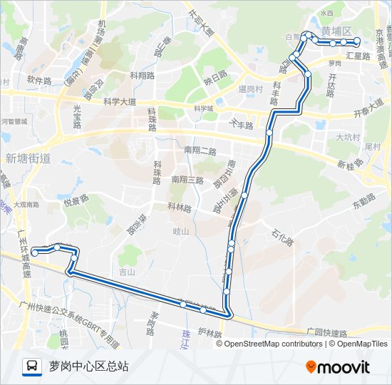 公交944路的线路图