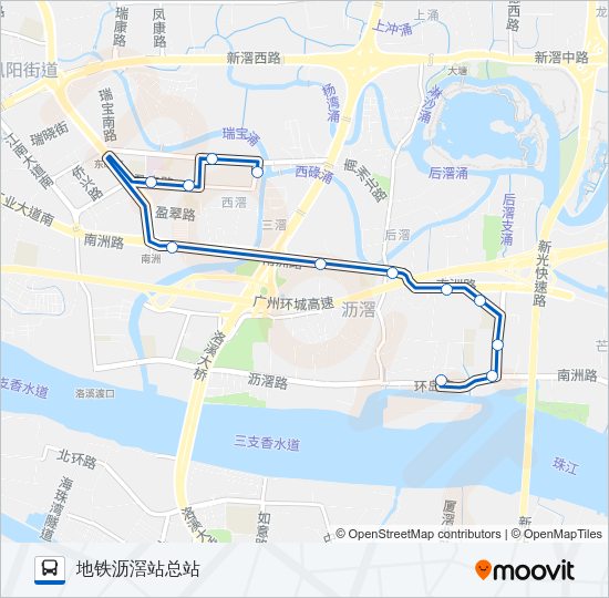 公交960路的线路图