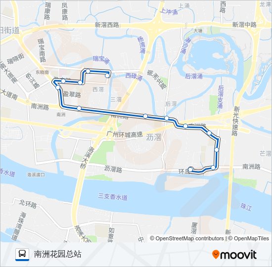 公交960路的线路图