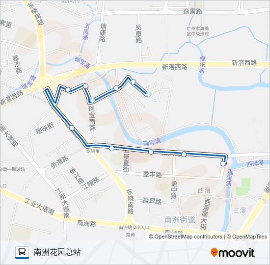 公交961路的线路图