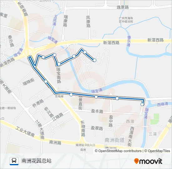 公交961路的线路图