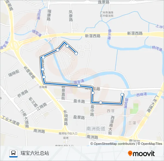 公交961路的线路图