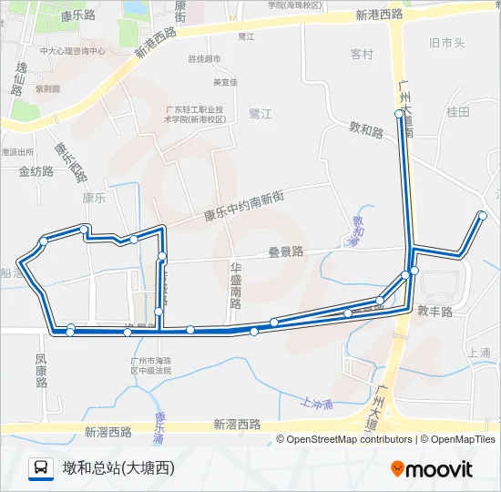 公交962路的线路图