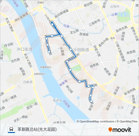 963路 Bus Line Map