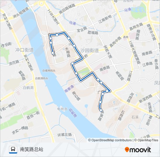 公交963路的线路图