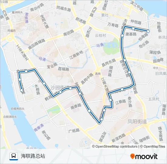 967路 Bus Line Map