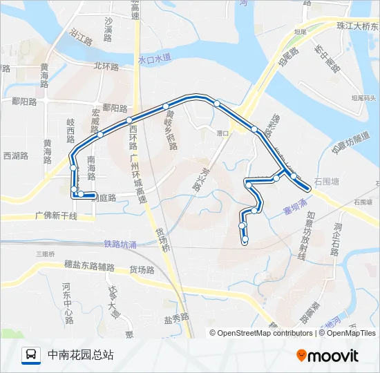 公交969路的线路图