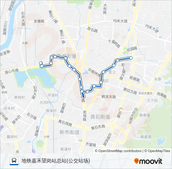 公交970路的线路图
