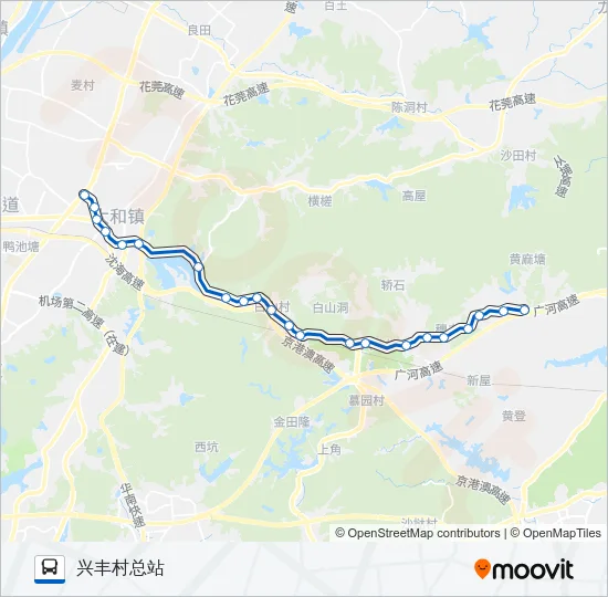 公交973路的线路图