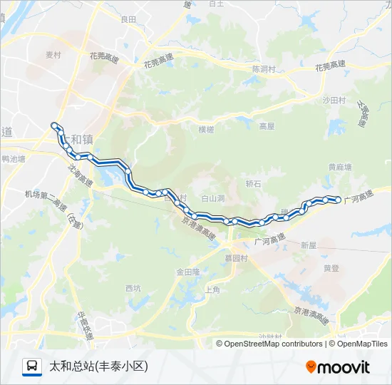 公交973路的线路图