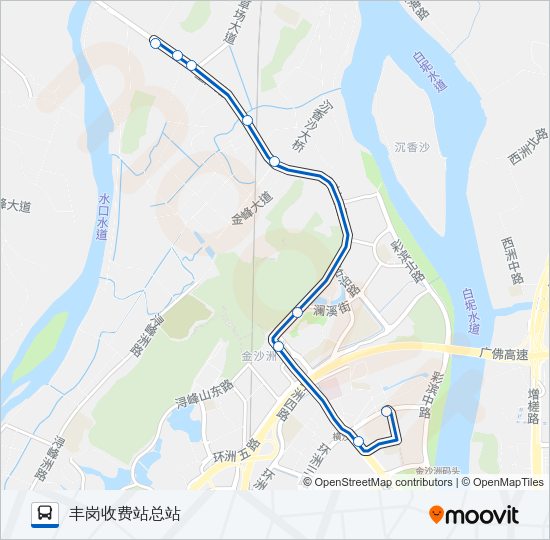 公交974路的线路图