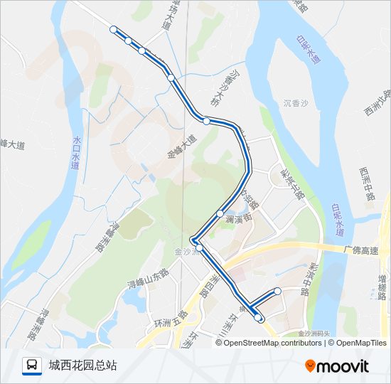公交974路的线路图