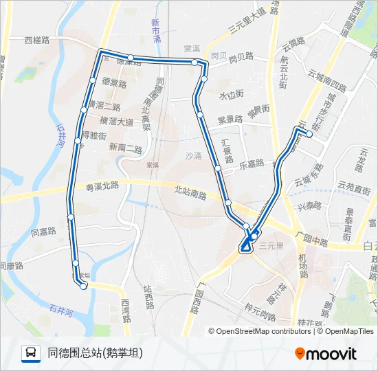 975路 Bus Line Map