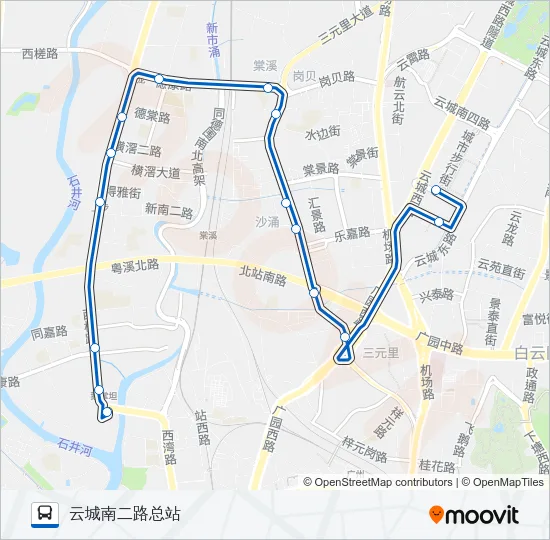 975路 Bus Line Map