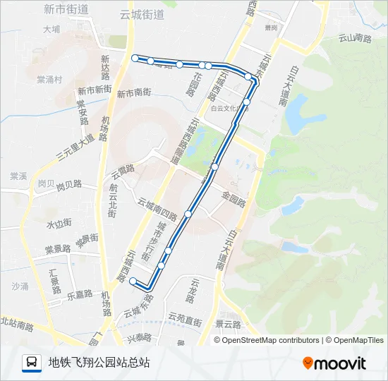 公交981路的线路图
