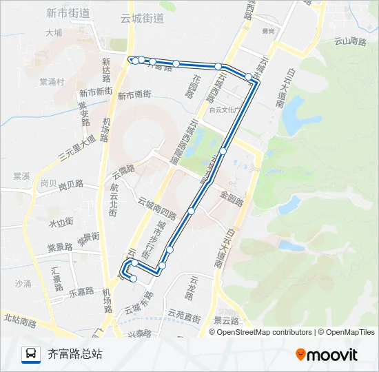 公交981路的线路图