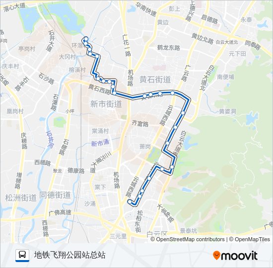 公交982路的线路图