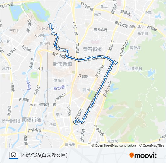 公交982路的线路图
