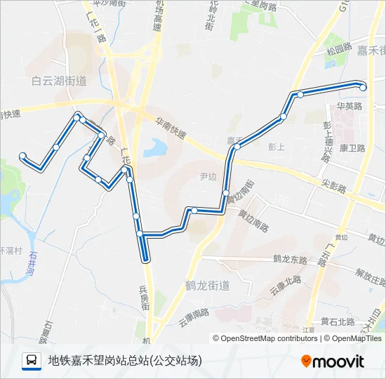 公交983路的线路图