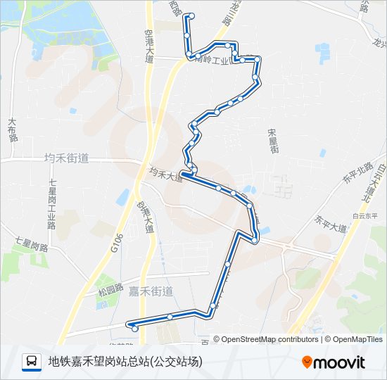 公交986路的线路图