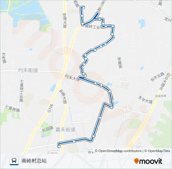 公交986路的线路图