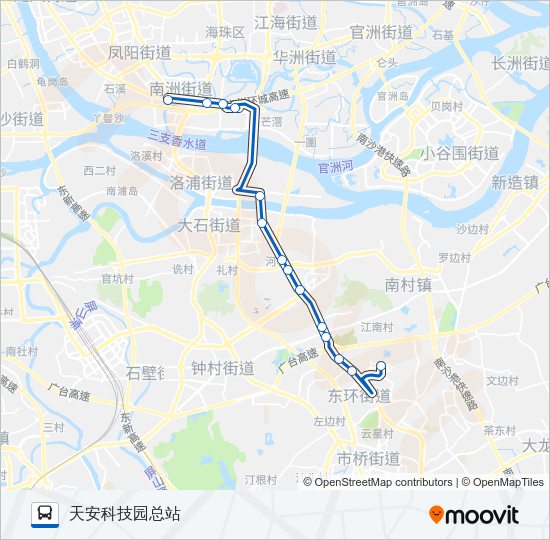 公交987路的线路图