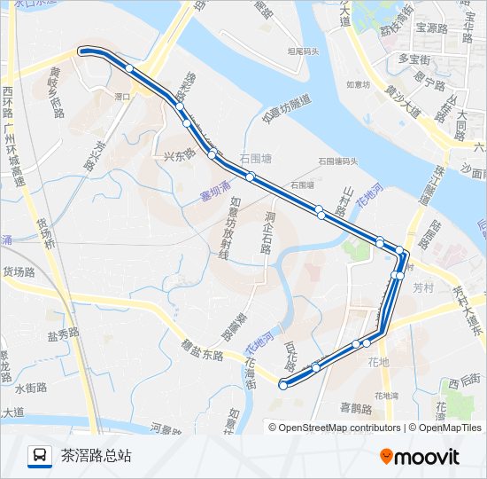 公交996路的线路图