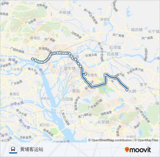公交CC8路的线路图