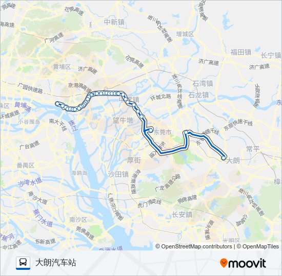 公交CC8路的线路图