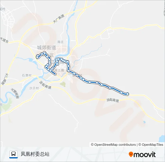 从化1路 Bus Line Map