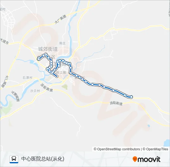 从化1路 Bus Line Map