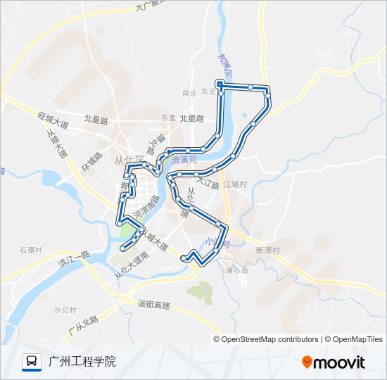 公交从化2路的线路图