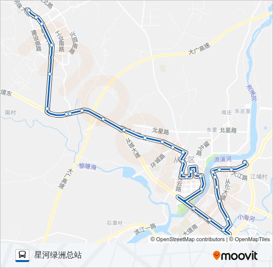 公交从化3路的线路图